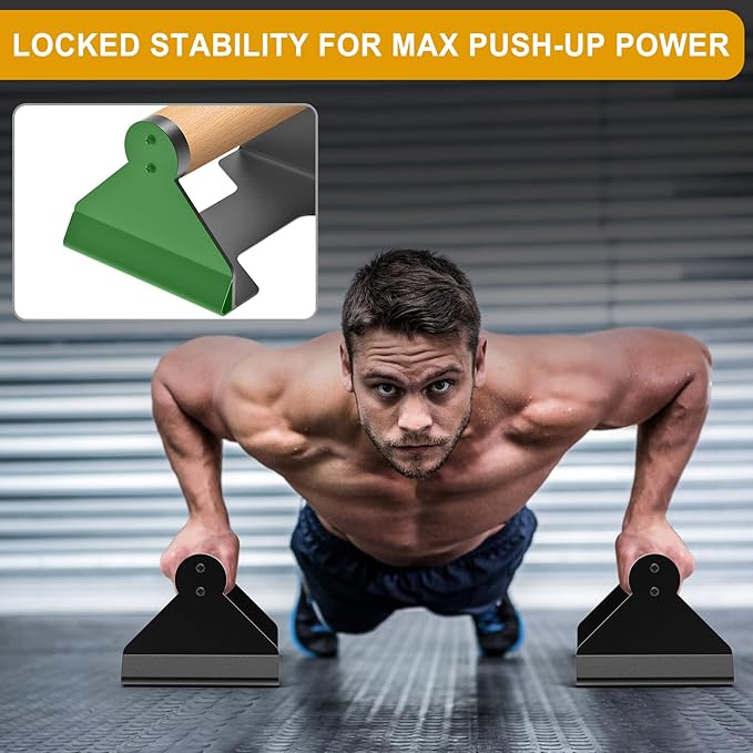 Kipika Push Up Bars, Pushup Stands, Anti-Slip Soft Plastic Push Up Handles, Bottom Anti-Slip Pad, Strength Training Equipment, Perfect for Floor Workout Exercise