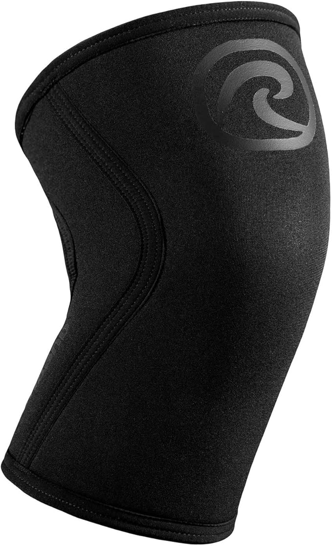 Rehband 5mm Knee Sleeves for Functional Training, Cross-Training & Powerlifting, Weightlifting Knee Support made of Neoprene, Unisex, Colour:Carbon/Black - 1 Piece, Size:Small