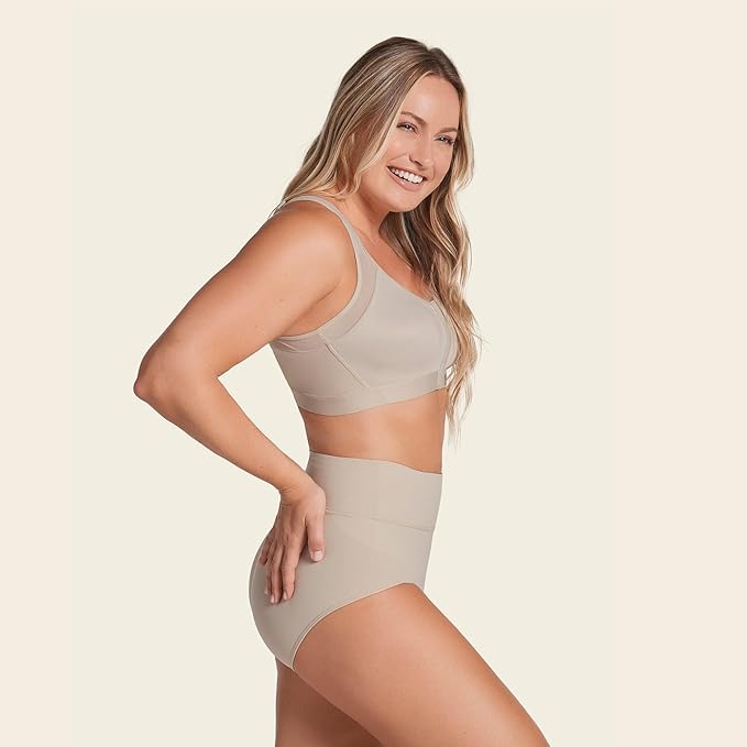 Leonisa Multi-Functional – Posture Corrector Bra Wireless Front Closure Bra for Women Full Coverage