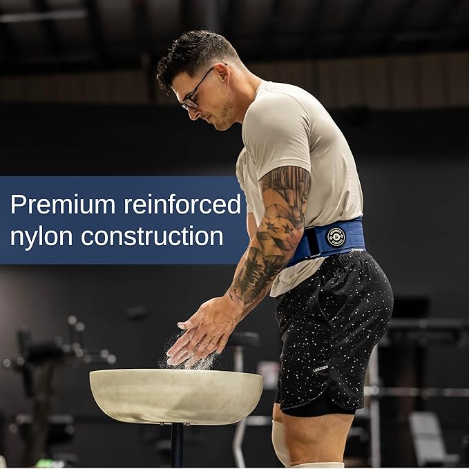 Weight Lifting Belt for Squats, Weightlifting Belt for Deadlifts - 4in Back Support for Bodybuilding | Powerlifting, Locking Metal Buckle, Weight Lifting Belts for Men - Quick Locking