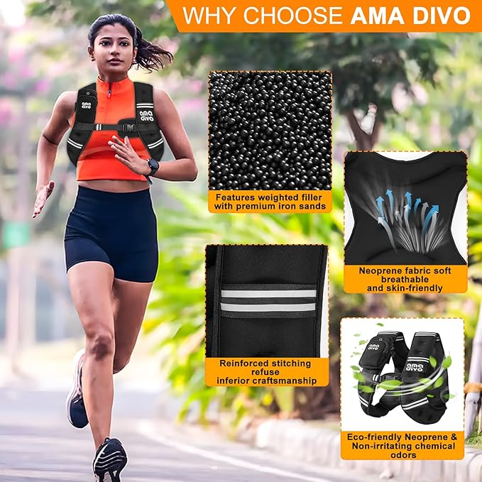 Weighted Vest for Men Women (20lb 16lb 12lb 8lb), Reflective Weighted Vest for Walking, Running, Workout & Fitness, Strength Training, Adjustable Buckles with Detachable Bag