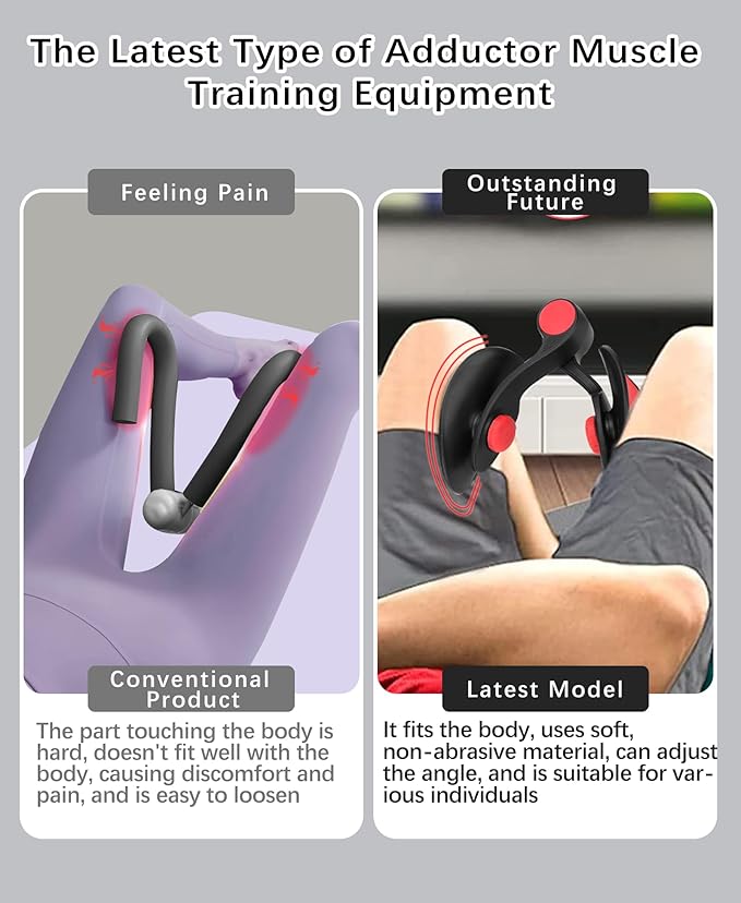 Tinrief Thigh Exerciser Kegel Exerciser, Pelvic Floor Trainer, Kegel Trainer for Postpartum Rehabilitation, Trimmer Inner Thigh, Thigh Toner Workout,