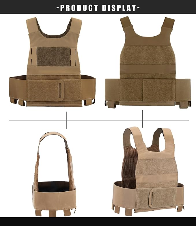 Weighted Vest for Men and Women Adjustable Weight Vests Low Profil Vest Quick Release Strength and Endurance Training Fitness Tactical Running Workouts