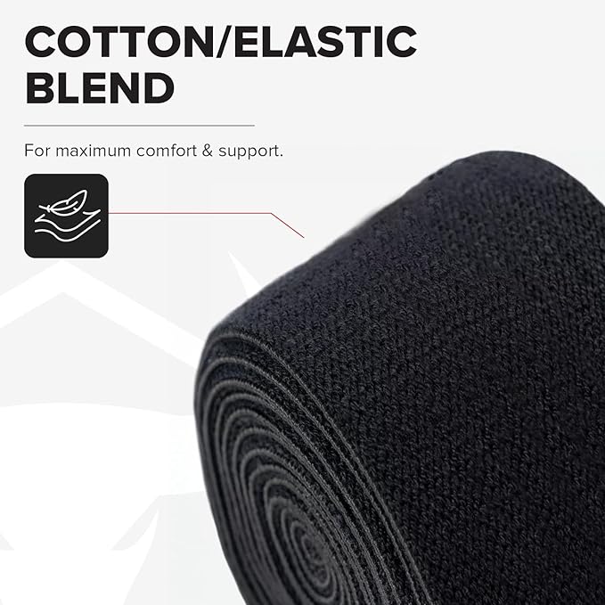 Knee Wraps for Weightlifting - 80" Elastic Knee Straps for Squats and Weight Lifting - Lifting Knee Wraps for Strength & Compression Wrap - Knee Support for Squatting, Powerlifting, Gym