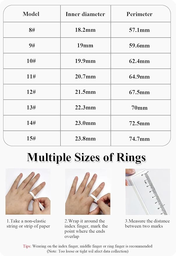 Smart Ring with LED Display，Fitness Tracker Ring, IP68 Waterproof Health Tracker Ring, Blood Oxygen & Heart Rate Monitor, Long Lasting Battery Sleep Ring for Women & Men