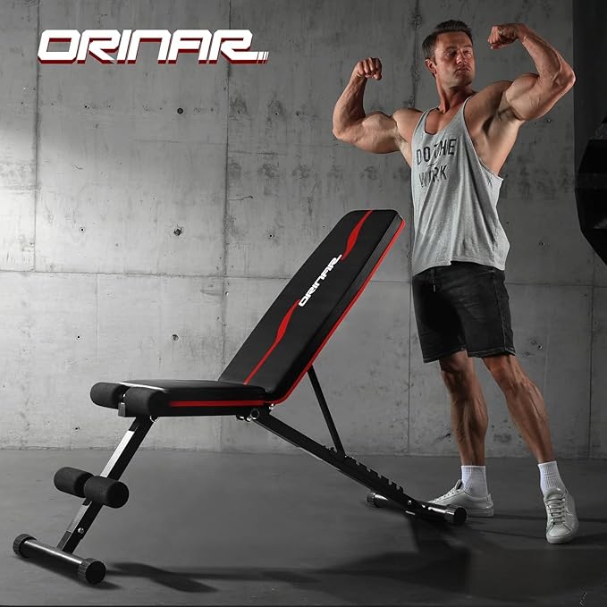 Weight Bench Press, Strength Training Adjustable Workout Benches for Full Body, Gym Benches for Incline Decline Exercise