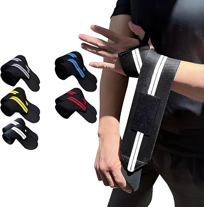 Wrist Wraps for Weightlifting,2Pcs Gym Wrist Wraps with Hand Thumb Loop,Premium Quality Wrist Support,Triple Reinforced Protection,More Elasticity Density Weaving,Suitable for Weightlifting,Fitness