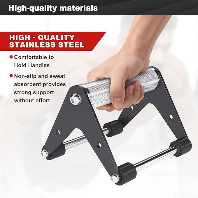 Push Up Bar - Heavy-Duty Stainless Steel Pushup Stands with Non-Slip Base, 500LB Capacity, Portable Home Gym Equipment for Strength Training & Floor Workouts