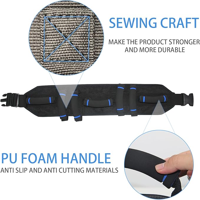 Gait Belt, Gait Belts for Seniors, Gate Belts Medical for Elderly, Gait Belt with 7 Handles, Patient Transfer Belt Quick Release Buckle, Medical Lift Strap Nursing Safety Belt for Physical Therapy