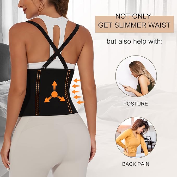 YADIFEN Waist Trainer for Women,Zipper Corset Body Shaper for Tummy Control Neoprene Cincher Sweat Sauna Vest Tank Top