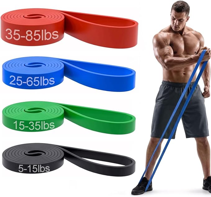 Pull Up Bands, Resistance Bands, Pull Up Assistance Bands Set for Men & Women, Exercise Workout Bands for Working Out, Body Stretching, Physical Therapy, Muscle Training