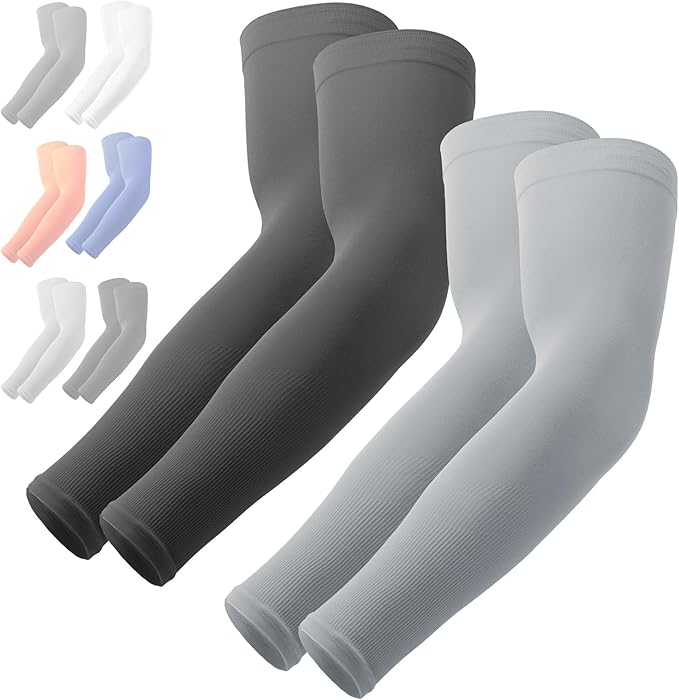 OutdoorEssentials UV Sun Protection Arm Sleeves - Compression Arm Sleeve, UV Arm Sleeves Men, Women - Golf Cooling Sleeves