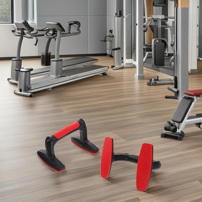 2pcs Push-up Support Bars Plastic Parallettes Push up Handles for Men and Women Home Workout Fitness Equipment Strength Training for Chest and Arm Exercise