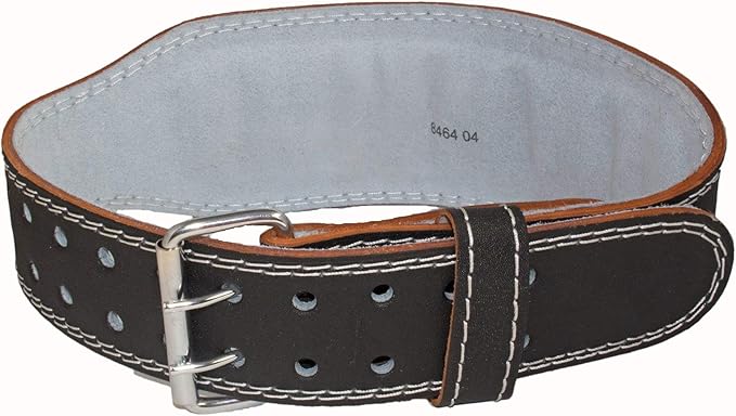 Grizzly Fitness Enforcer Padded Genuine Leather Weightlifting Belt-4" | Suede Lining | Padded for Extra Comfort | Used by Pros | Won't Dig into Hips or Back | Training Belt for Improved Biomechanics
