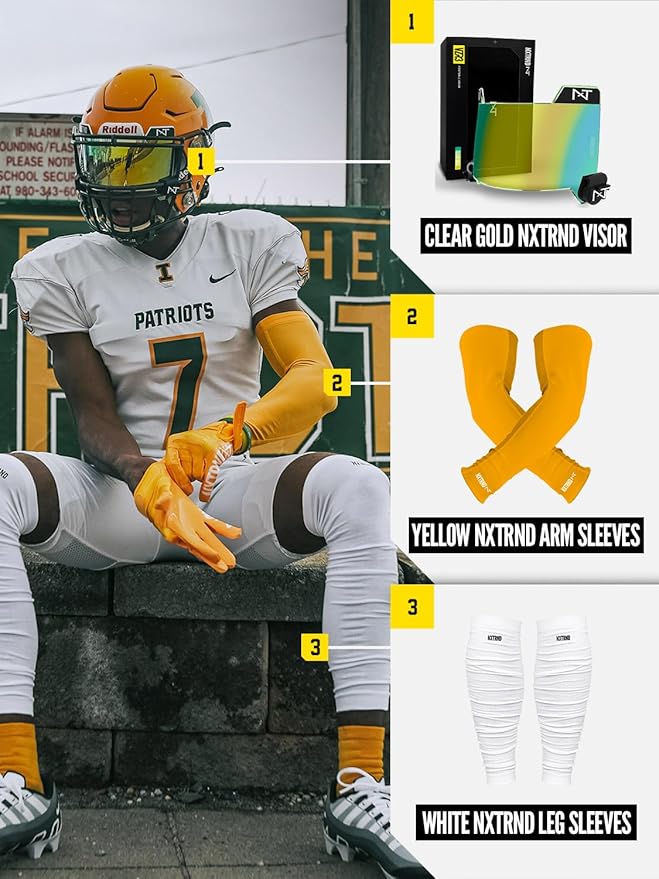 1 Pair Nxtrnd Compression Arm Sleeves for Men, Breathable Football, Basketball, Baseball Accessory, Adult & Kids