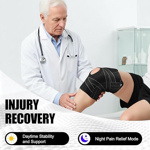 NEENCA Knee Brace for Women & Men, Compression Knee Support with X-Straps Design - ACL, MCL, PCL, Meniscus Tear & Arthritis Pain Relief - Stabilizing Joint with Side Stabilizers & Patella Gel Pads