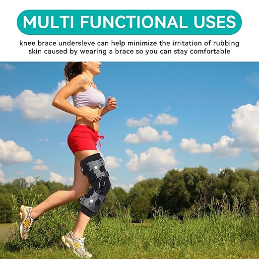 Knee Brace Undersleeve for Men & Women, All-Day Comfort & Protection, Soft Barrier Prevents Brace Chafing, Rashes & Skin Irritation, Breathable Design for Sports & Injury Recovery (XXL)
