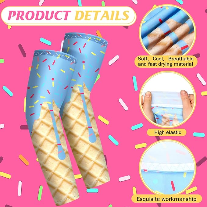 Newcotte 12 Pairs Arm Sleeves for Kids Compression Football Baseball Arm Sleeve Youth UV Protection Breathable Cooling Sleeve