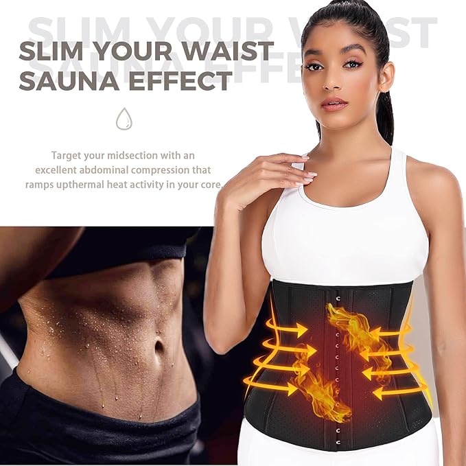 YADIFEN Waist Trainer for Women,Zipper Corset Body Shaper for Tummy Control Neoprene Cincher Sweat Sauna Vest Tank Top