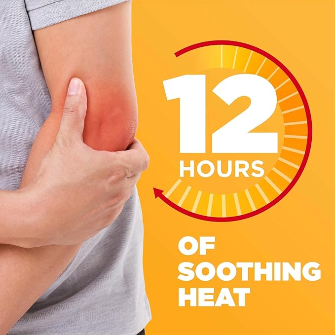 ThermaCare Arthritis Heat Wraps - Targeted Joint Pain Relief for Hands, Wrists, & Knees - 8-Hour Therapeutic Heat Therapy - Flexible, Discreet, & Portable - Drug-Free (6-Count)