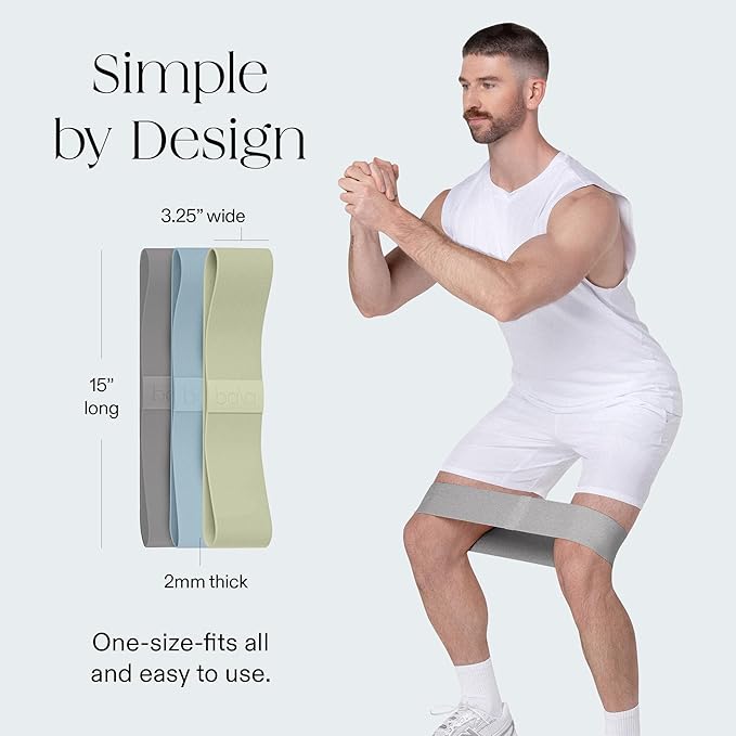 Bala Bands Resistance Bands for Women & Men - Fabric Exercise Bands for Working Out - Wrist, Ankle, Legs & Booty Bands - Workout Resistance Bands for Yoga, Pilates, Strength Training