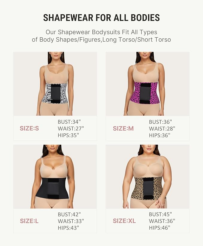 FeelinGirl Waist Trainer Belt Waist Cincher Trimmer Ab Belt Tummy Control Body Shaper with Triple Wrap Women and Men