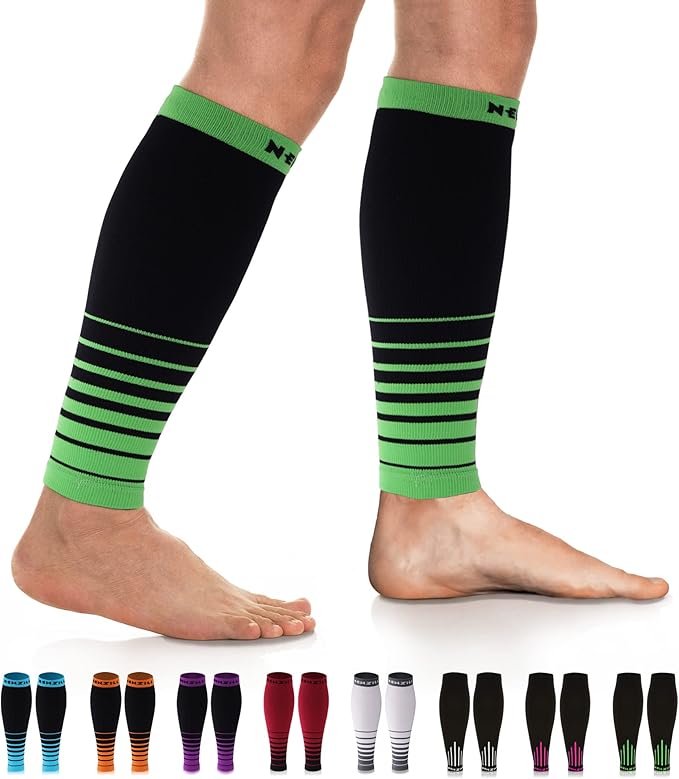 NEWZILL Compression Calf Sleeves (20-30mmHg) for Men & Women Perfect Option to Compression Socks for Running Travel Nursing