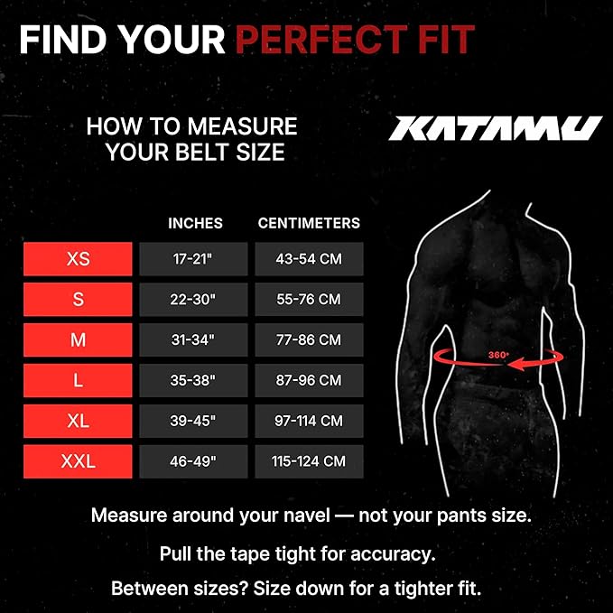Katamu Premium Leather Lever Weightlifting Belt – Secure Steel Lever, Powerlifting Support for Deadlifts, Squats & Heavy Lifts - Be A Hero