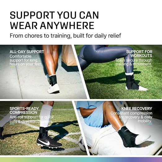 MODVEL Slim Lace Up Ankle Brace, Adjustable Ankle Braces for Men, Ankle Brace for Women, Ankle Support for Women – Figure 8 Ankle Brace Strapping with Soft Pads for Sprained Joint Stability Ankle Wrap
