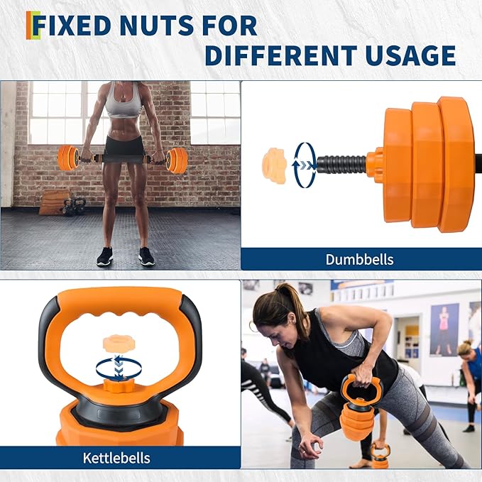 Adjustable Dumbbells, 44/66/88lbs Free Weight Set with Connector,4 In1 Dumbbells Set Used As Barbell,Kettlebells,Push Up Stand for Home Gym