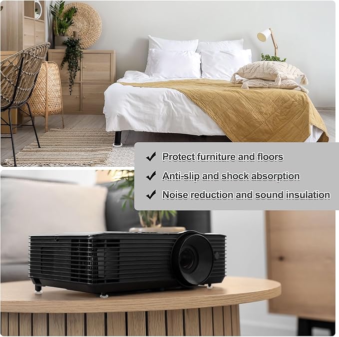 PATIKIL Glass Table Top Anti Slip Pads, 10Pcs 55mm Dia x 5mm Thick Clear Glasses Tables Silicone Bumper Pad for Photo Frame Furniture Kitchen Cabinets DIY Home Craft, White