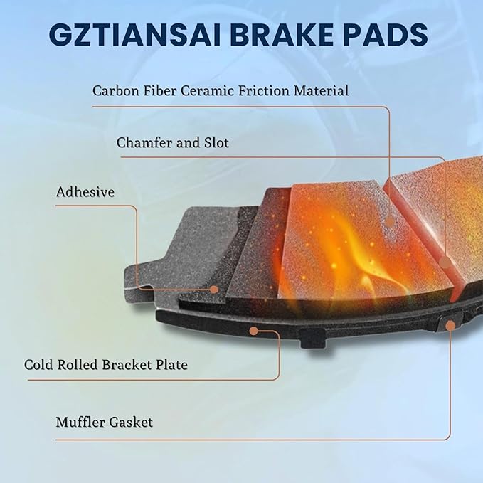 Front Brakes and Rotors Kit Semi-Metallic Brake Pads and Rotors for GMC P3500 1990 1991 1992 1993 4.3L V6 Rear Disc Brakes-JF9;DRW;Rail Slid