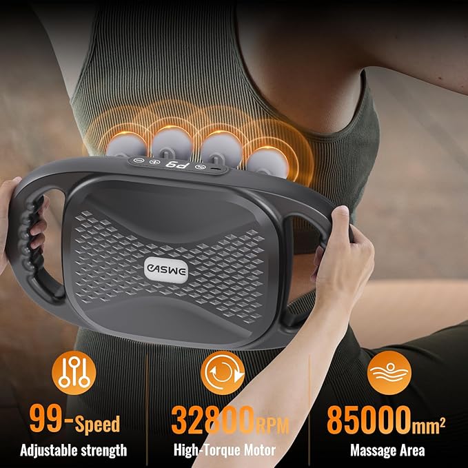 Upgraded 16-Head Massage Gun, Electric Deep Tissue Body Massager, Professional Muscle Massager Tool for Easing Shoulder, Back, Neck, Legs, 9 Modes / 99 Speeds, Massage Gifts for Women, Men