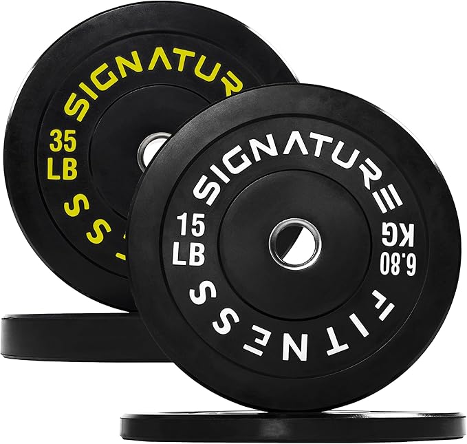 Fitvids Olympic Bumper Plates Set, 2" Weight Plates for Strength Training & Weightlifting, Paris or Set or Set with Barbell, Multiple Options