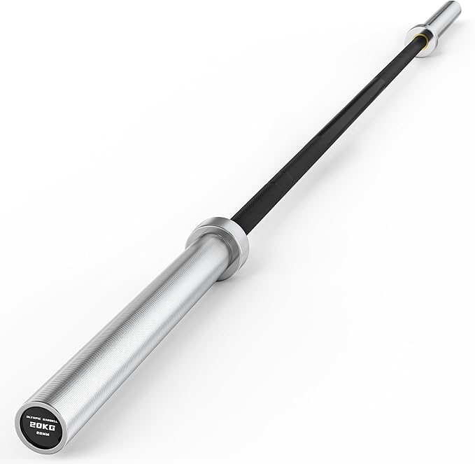 Olympic Barbell, 45lb 2-inch Weight Bar for Bench Press, 7ft Olympic Power Bar, 1000 lb/1500 lb High-Capacity, Hard Chrome, Knurled Grip, Strength Training Deadlift Weightlifting Squat