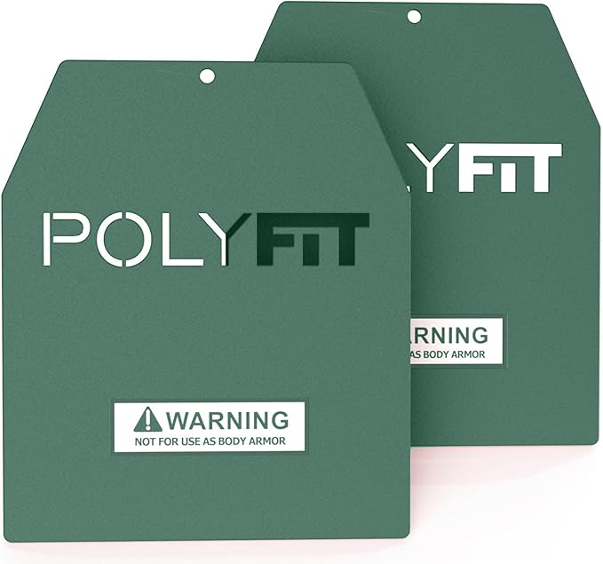 POLYFIT Weight Vest Plates - Weighted Plates for Strength Training Weight Vests - 4lb, 6lb, 9lb, 14lb, 19lb Pairs