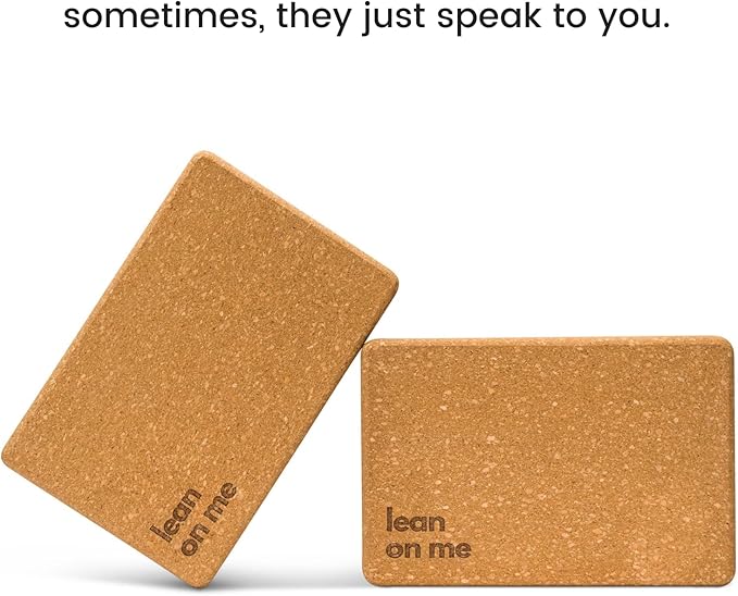 Cork Yoga Blocks 2 Pack – High Density Non Slip with Select Cork Grain for Chip-Resistant Durability | Extra Thick 4” for Support & Stability | Natural, Smooth, and Crumble Free | Body By Yoga