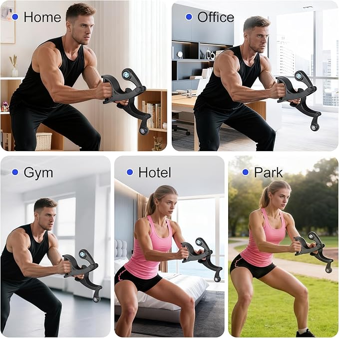 Ropeless Battle Ropes, No Anchor Needed,Forearm Strengthener with Silent Operation, Space-Saving & Portable Home Gym Equipment, Centrifugal Force Design for HIIT, Strength & Aerobic Training