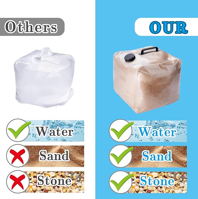 2 Pack Heavy Duty Pool Weight Plastic Sand Bags, 50 LB Universal Pool Weight for Above Ground Entry Systems, Steps and Ladders(Without Sand)