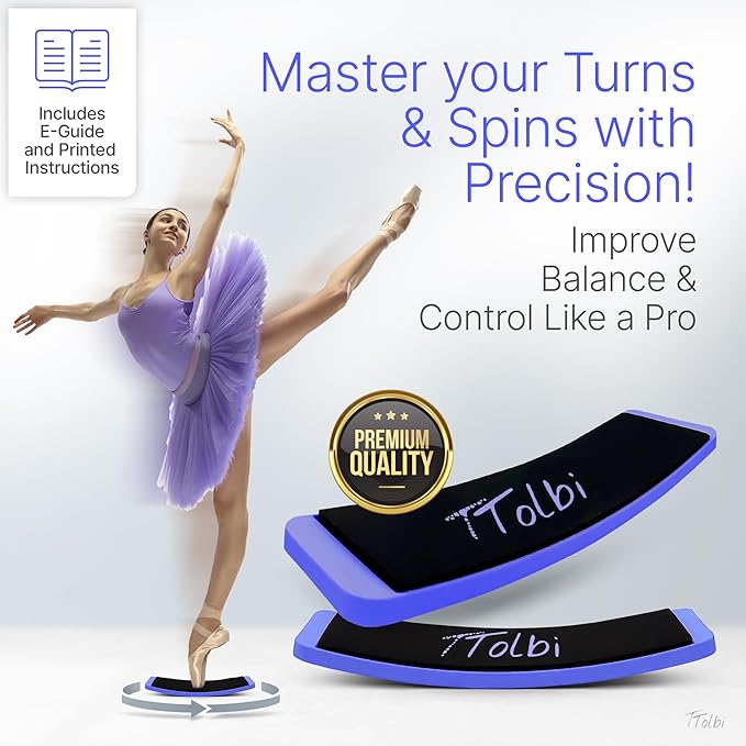 Premium Turn Board for Dancers & Skaters – Improve Turning, Balance & Spins Technique | Ballet, Ice Skating & Dance Training Equipment
