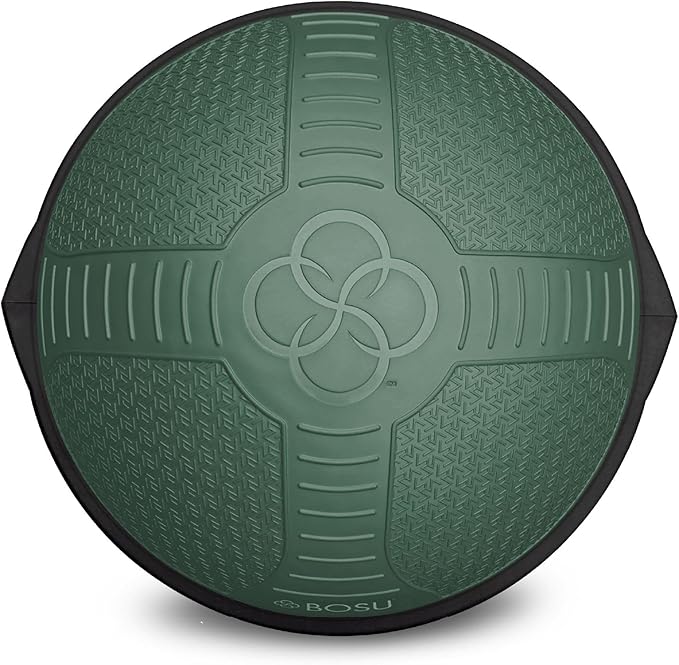 Bosu NEXGEN Balance Strength Trainer, Multi-Functional 26" Exercise Ball, Home Gym Equipment for Full Body Workouts, Militia Green with Black Rim