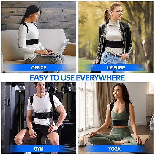 IYDoaMea Posture Corrector for Women and Men ( Order A Size Up ) Upgraded Back Brace Support, Adjustable Shoulder Straightener for Improving Back Posture, Relief for Upper and Lower Back, Lumbar, Neck, Shoulder Pain (3XL(47.2~53.1))