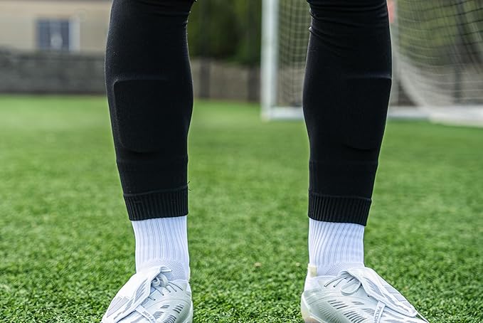 Tekkerz leg sleeve over 20 color variations compatible with grip socks for soccer, football, hockey, rugby athletic socks