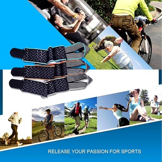 Candy Li Ankle Brace for Sprained Ankle, Ankle Support for Women & Men, Adjustable Compression Wrap Breathable Nylon Super Elastic & Comfortable for Sports– Blue(1 Pair)