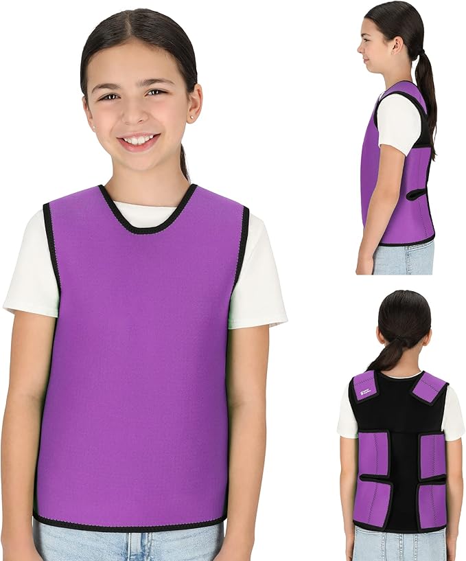 Special Supplies Sensory Compression Vest Deep Pressure Comfort (Purple, Meduim)