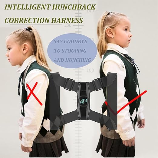 Upgraded Smart Posture Corrector Adjustable Posture Correction Angle with Vibration Posture Reminder Correct Hunchback Posture Correction Back Posture Monitor Hunchback Smart Corrector