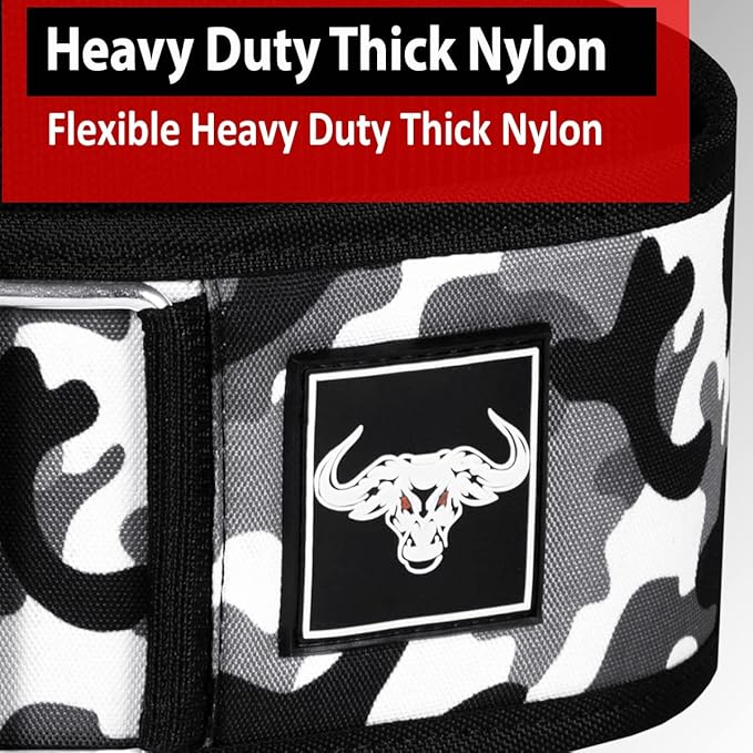 IBRO Quick Locking Premium Weight Lifting Belt - Back Support for Powerlifting, Cross Training & Gym Bodybuilding - 4 Inch Nylon Men and Women with Metal Buckle for Core Stability