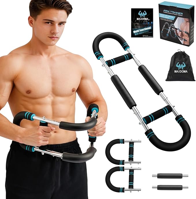 Twister Arm Trainer 20-60lb Adjustable 9 Resistance Levels Strength Trainer, Portablearm Chest Workout Equipment for Men & Women, Detachable Office Chest Trainer.（US Stock）