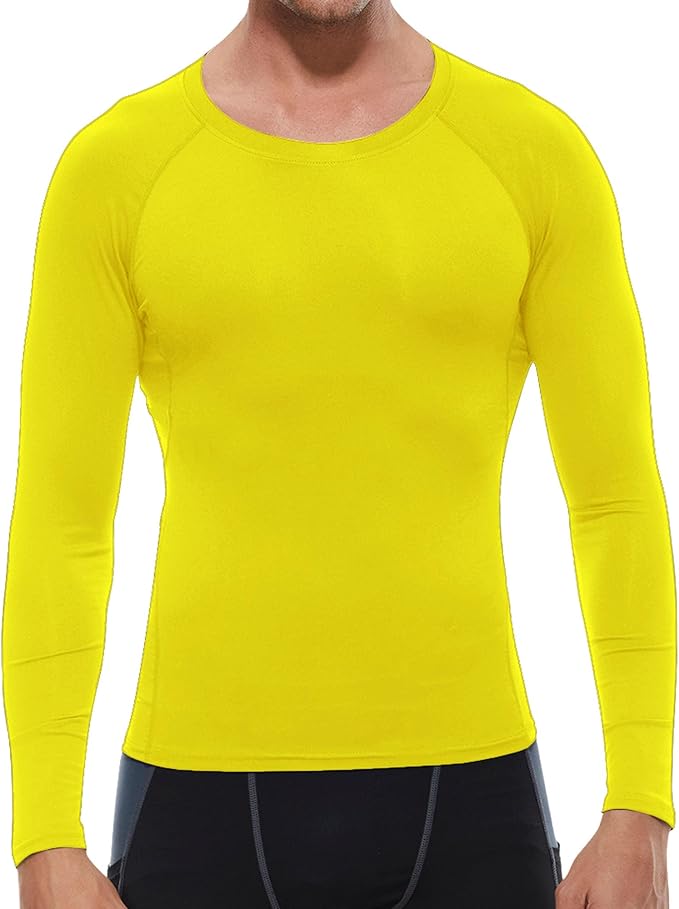 SPVISE 1 or 3 Pack Men's Compression Shirts Long Sleeve Workout Gym T-Shirt Running Top Cool Dry Sports Baselayer Undershirts