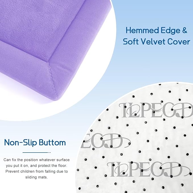 Baby Play Mat for Floor Nursery Muscle Mat Area Playroom Rug 39"x59" Memory Foam 1.3" Thick Crawling Mat for Babies,Toddlers, Infants,Kids (Lavender)